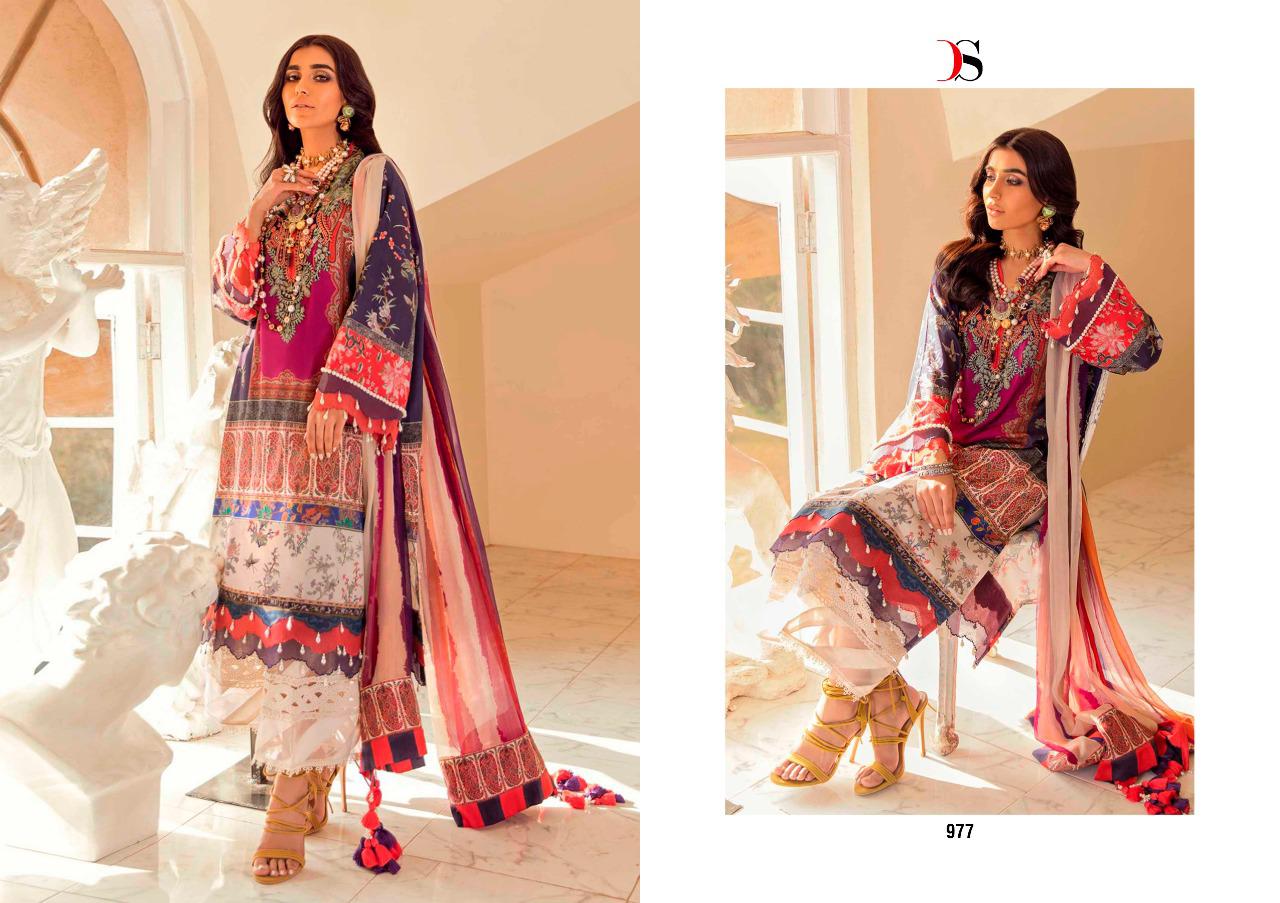 Deepsy Sana Safinaz Muzlin 3 Latest Fancy Pure Cotton Print With Embroidery Designer Pakistani Salwar Suits Collection